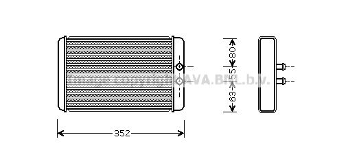 AVA QUALITY COOLING Теплообменник, отопление салона FT6265